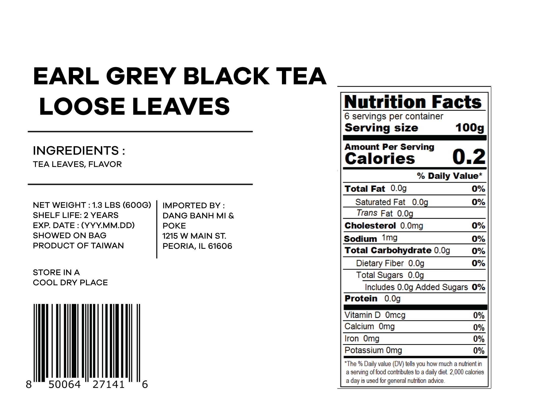 Earl Grey Black Tea