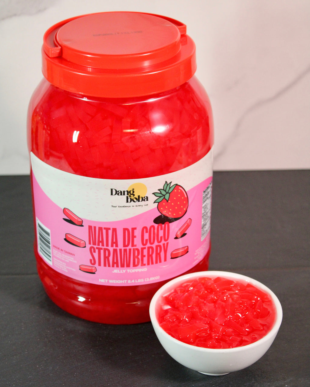 Strawberry Nata De Coco Jelly