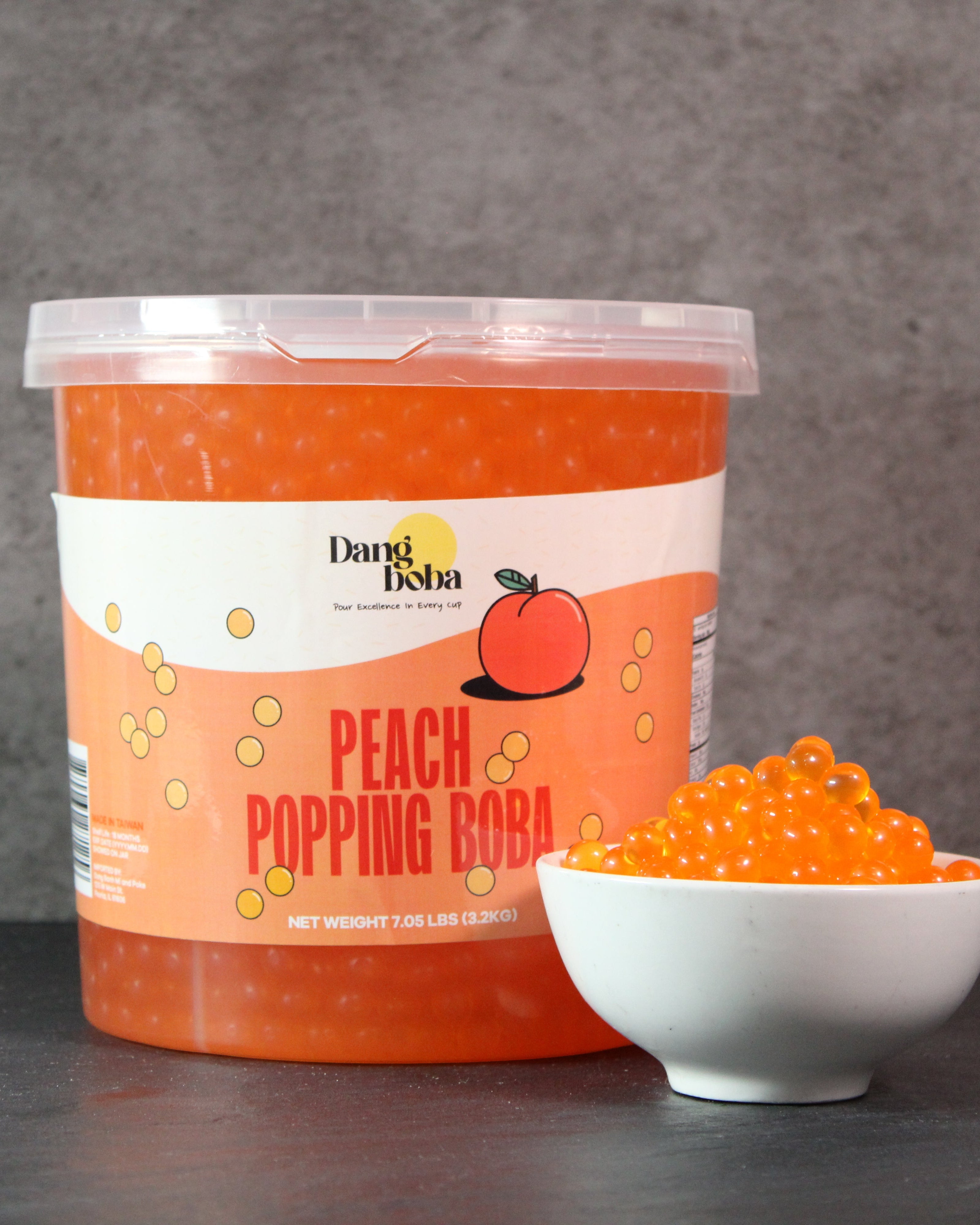 Peach Popping Boba