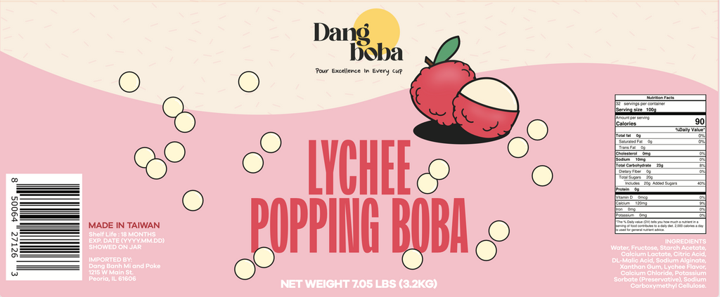 Lychee Popping Boba