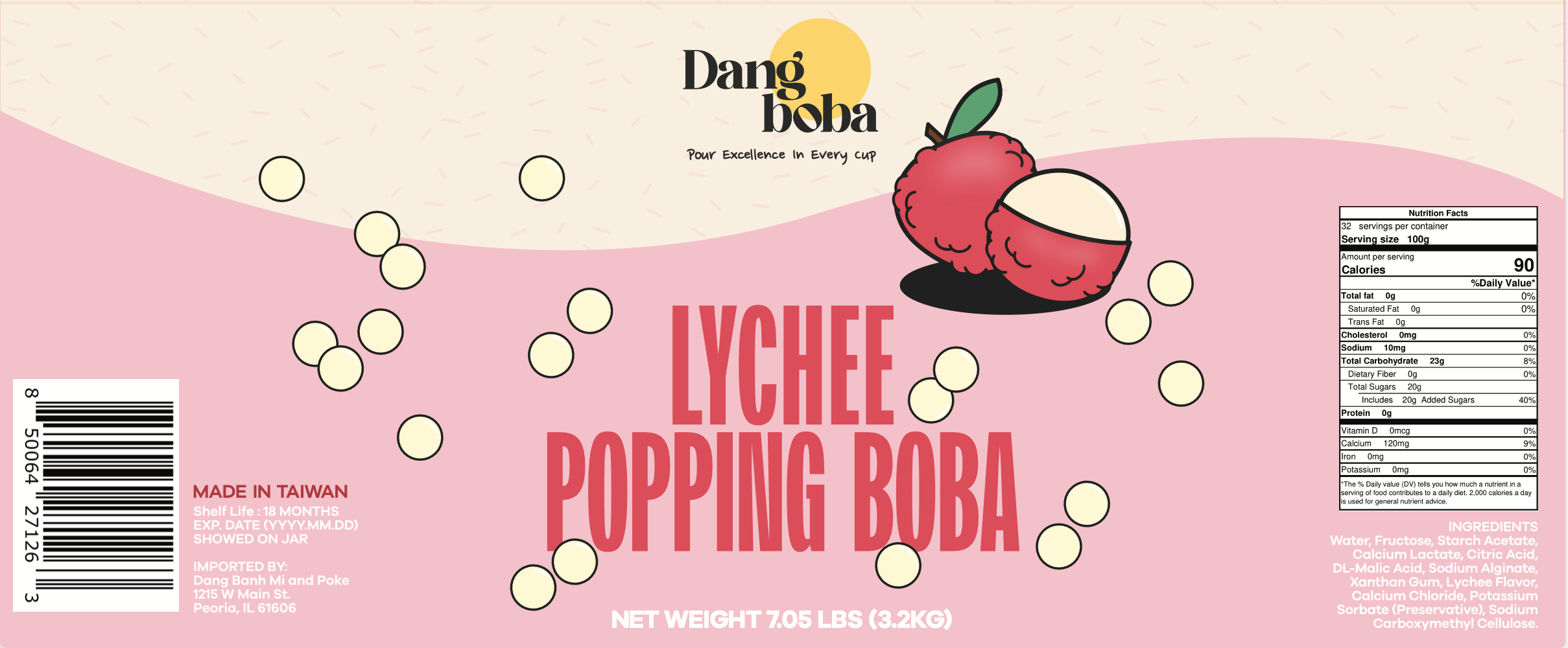 Lychee Popping Boba