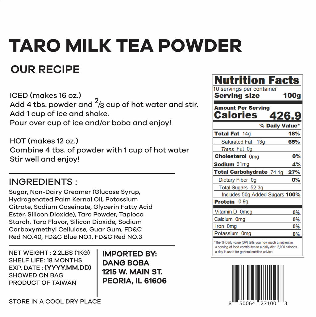 Taro Milk Tea Powder